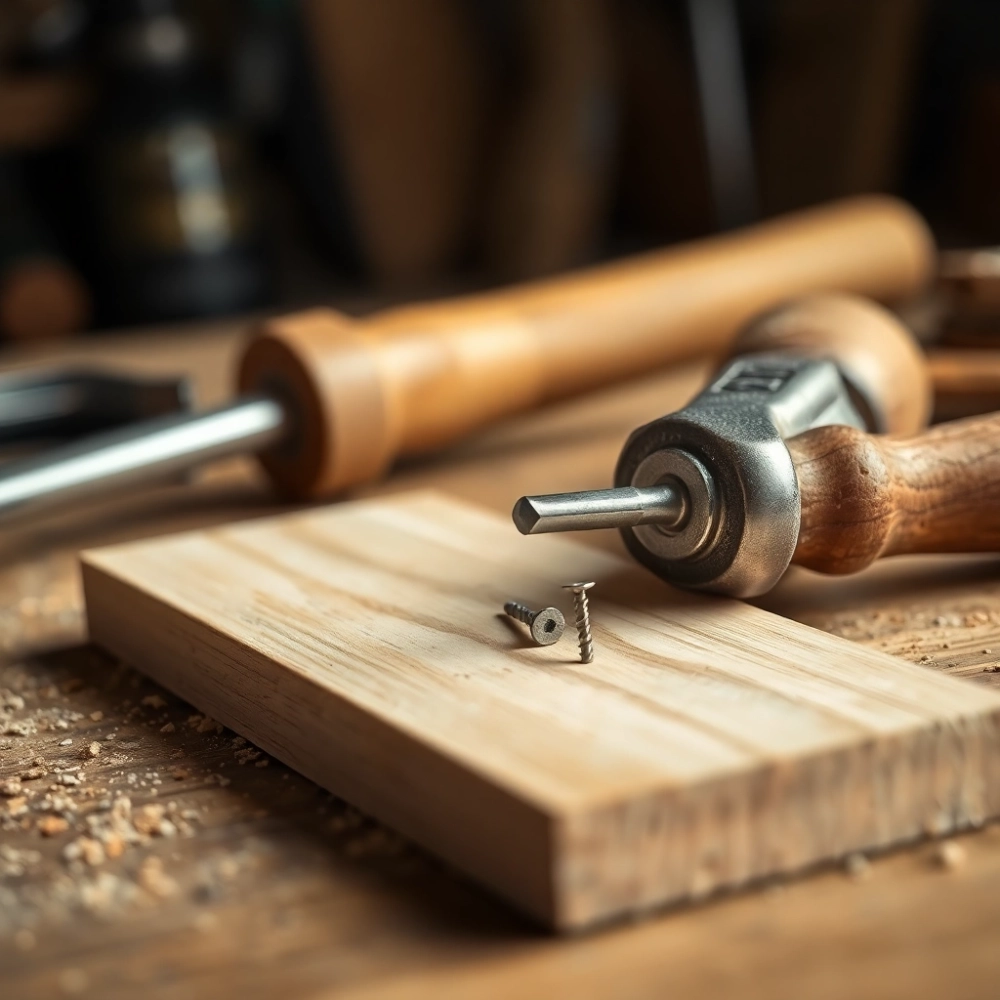 Jak zrobić dziurę w drewnie bez wiertarki