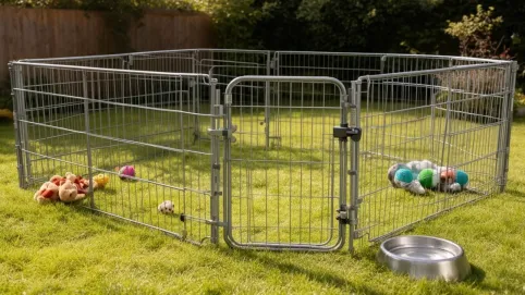 Jak zrobić kojec dla psa z paneli ogrodzeniowych